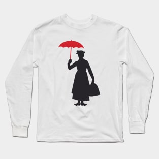 Red Umbrella Mary Long Sleeve T-Shirt